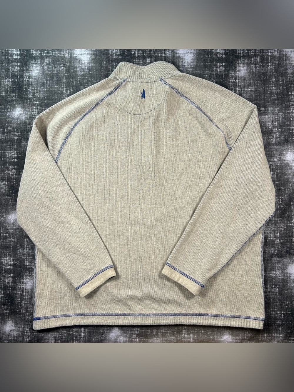 Johnnie-O Sweater Mens 2XL Brown Teak 1/4 Zip"HHC Golfer" Heavyweight Pullover - Picture 10 of 11